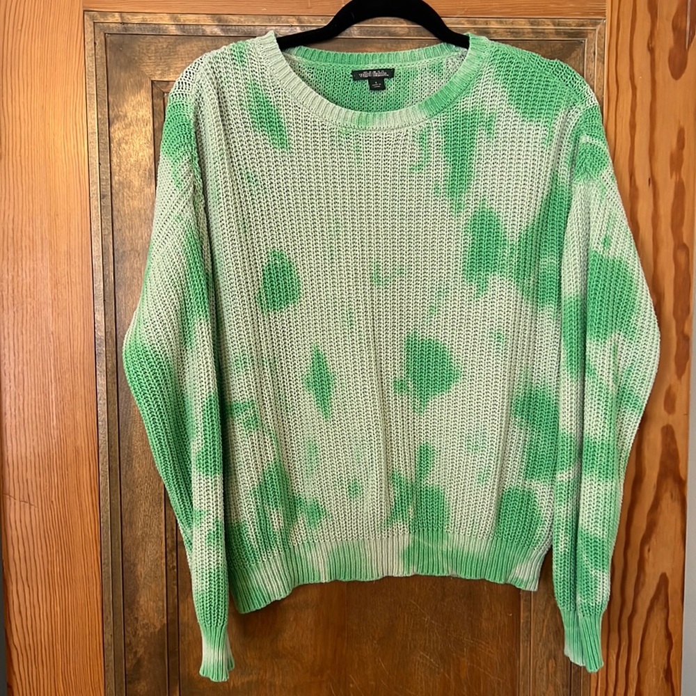 Wild Fable Green Dyed Sweater | S